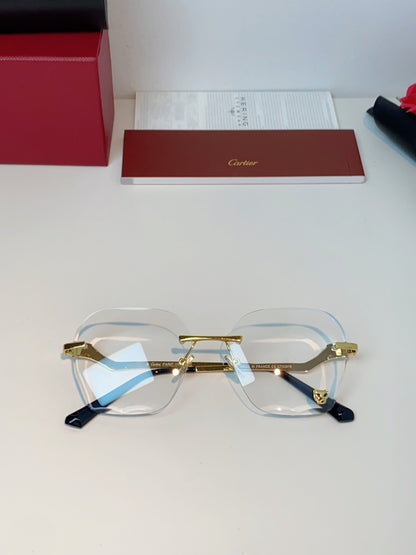 Cartier Photochromic Rimless Orange Lens Sunglasses for Men & Women - detail image 9