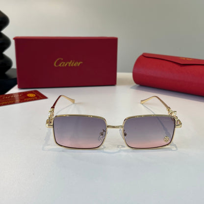 Cartier Lightweight Metal Rimless Silver Lens Sunglasses for Men & Wo - 432247 - detail image 2