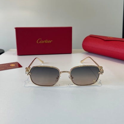 Cartier Lightweight Metal Rimless Silver Lens Sunglasses for Men & Wo - 432259