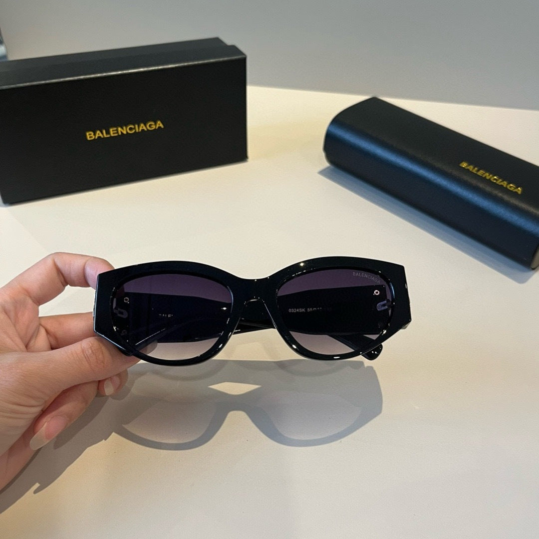 Balenciaga Rectangular Black Lens Sunglasses for Men & Women - 416143 - detail image 10