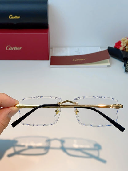 Cartier Lightweight Rimless Silver Lens Sunglasses for Men & Women - 487358 - detail image 5