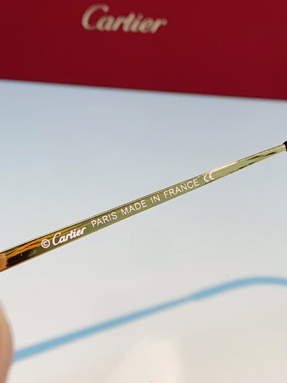 Cartier Lightweight Rimless Silver Lens Sunglasses for Men & Women - 487358 - detail image 8