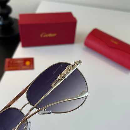 Cartier Lightweight Metal Rimless Blue Lens Sunglasses for Men & Wome - 465732 - detail image 7