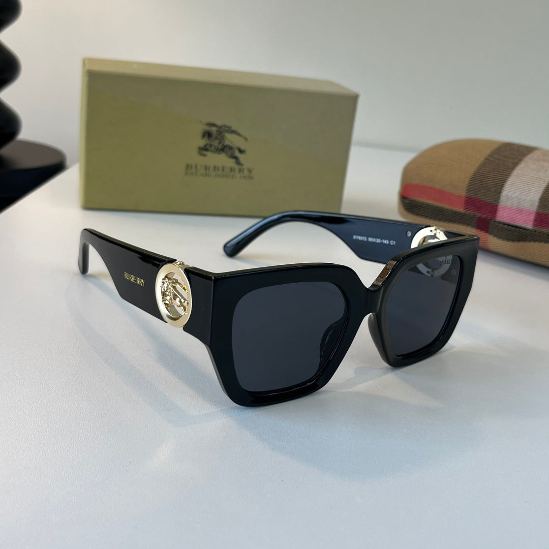 Burberry Fashion Black Lens Sunglasses for Women
