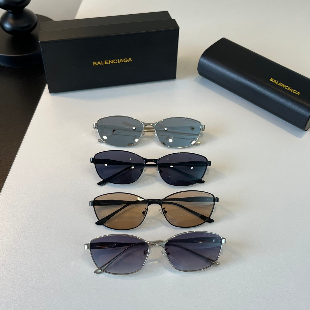 Balenciaga Rectangular Blue Lens Sunglasses for Men & Women - detail image 11