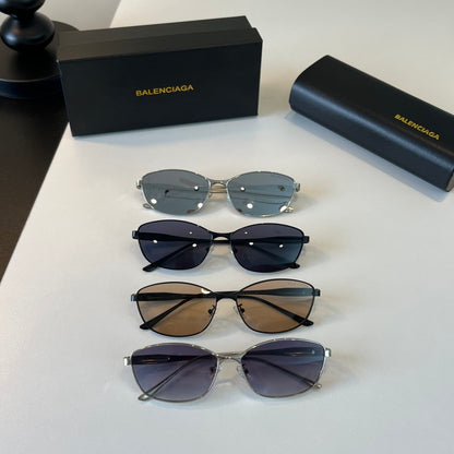 Balenciaga Rectangular Silver Lens Sunglasses for Men & Women - 358636 - detail image 10