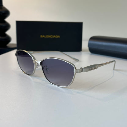 Balenciaga Rectangular Silver Lens Sunglasses for Men & Women - 358636 - detail image 3