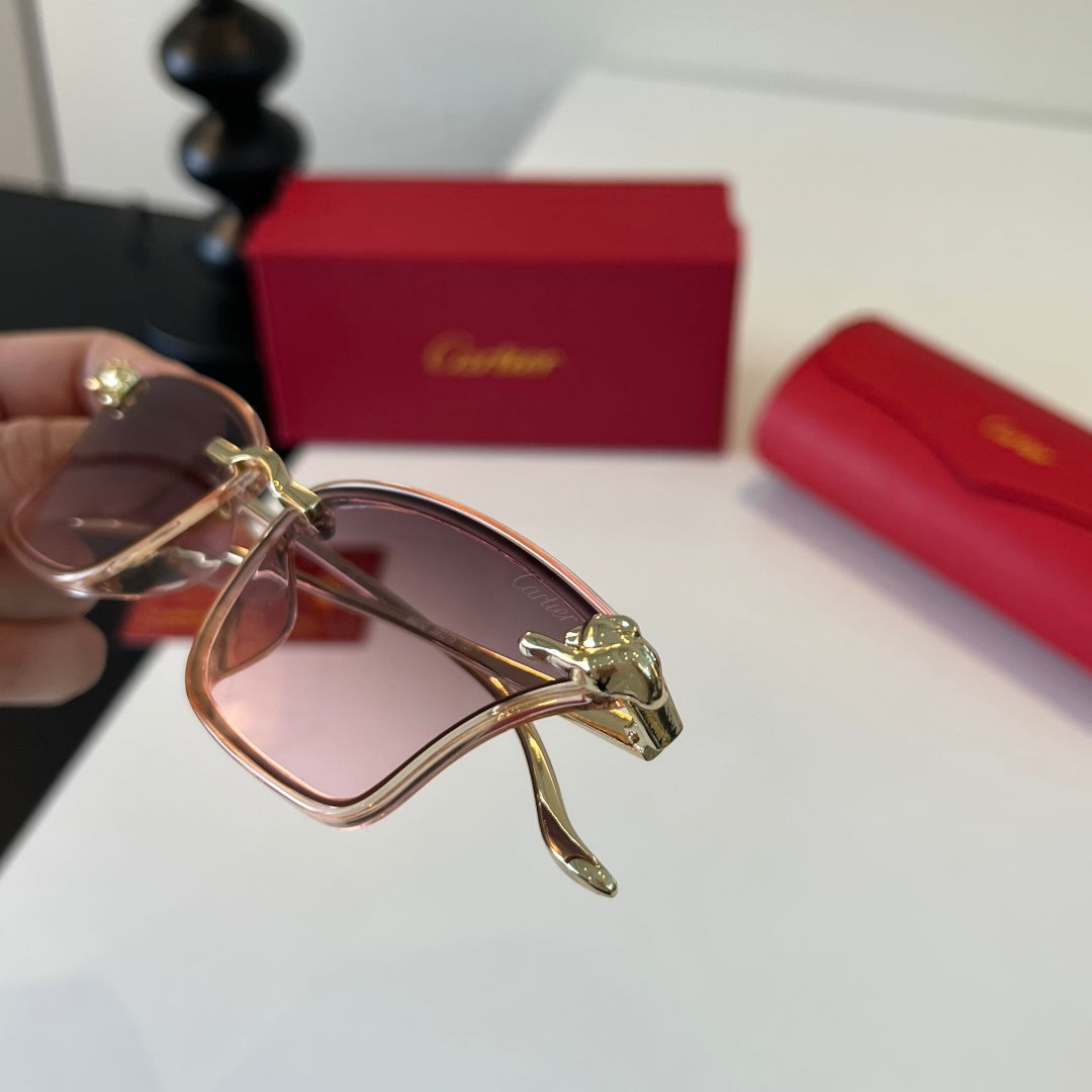 Cartier Lightweight Metal Rimless Silver Lens Sunglasses for Men & Wo - 372272 - detail image 6