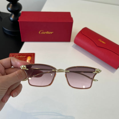 Cartier Lightweight Metal Rimless Silver Lens Sunglasses for Men & Wo - 432292 - detail image 5