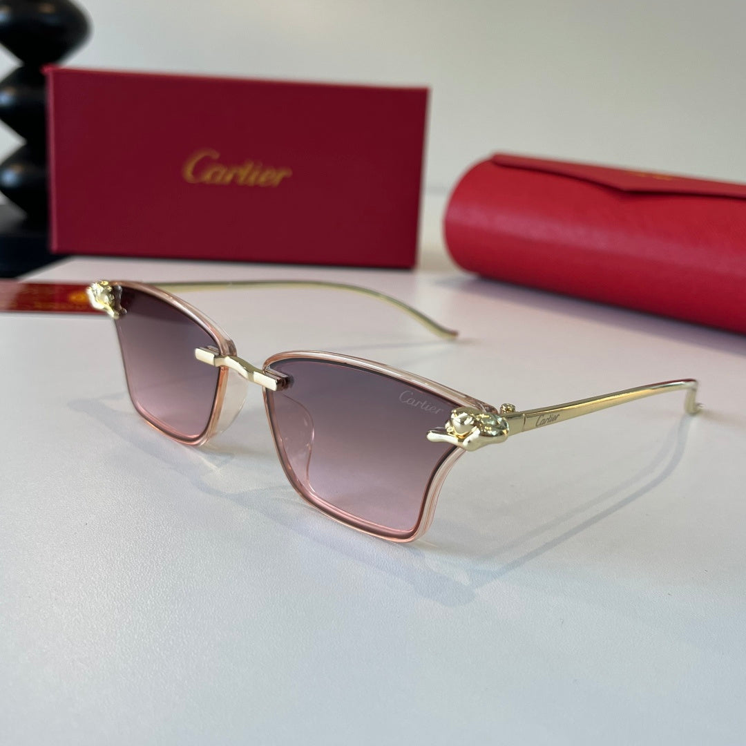 Cartier Lightweight Metal Rimless Silver Lens Sunglasses for Men & Wo - 487324 - detail image 3