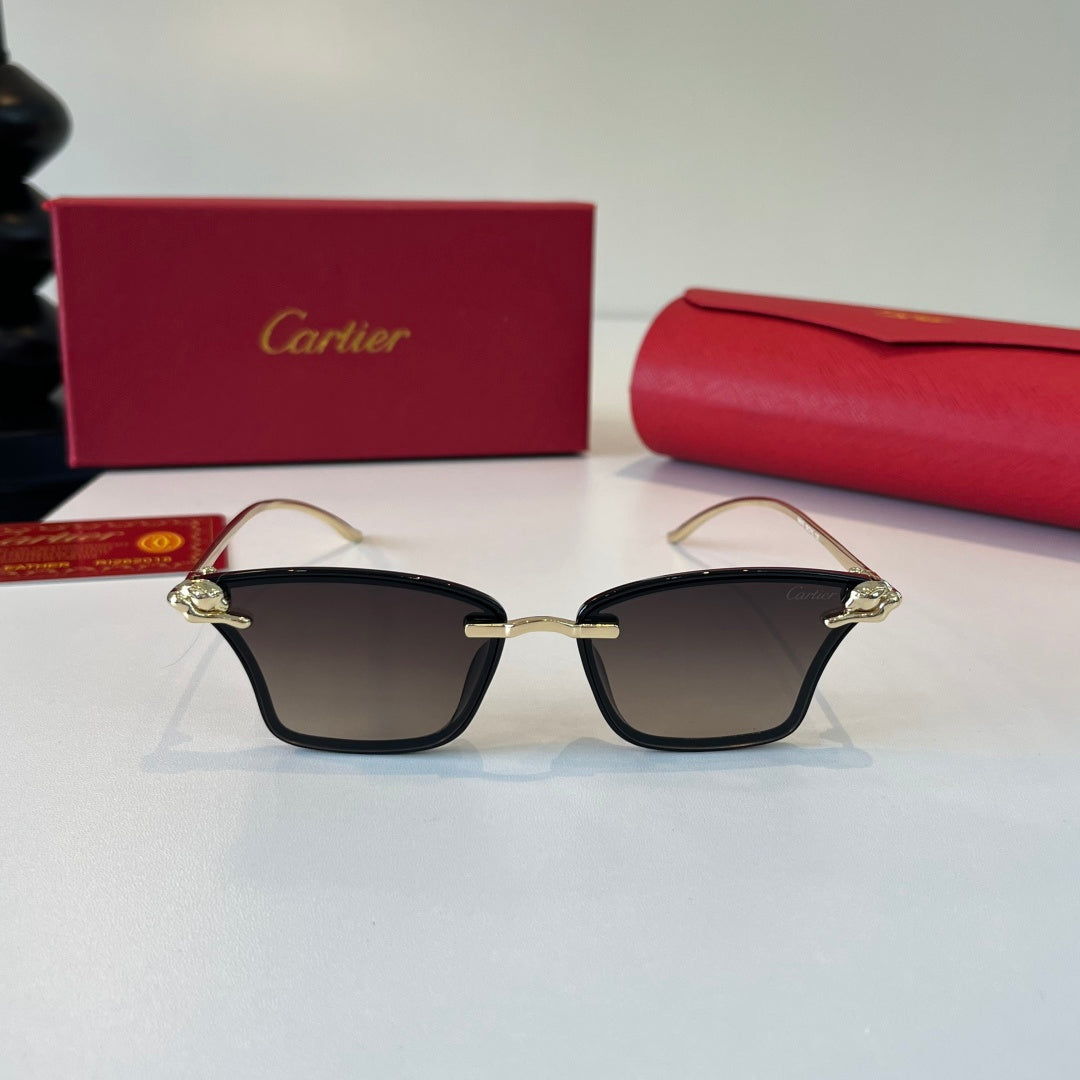 Cartier Lightweight Metal Rimless Silver Lens Sunglasses for Men & Wo - 372273 - detail image 2