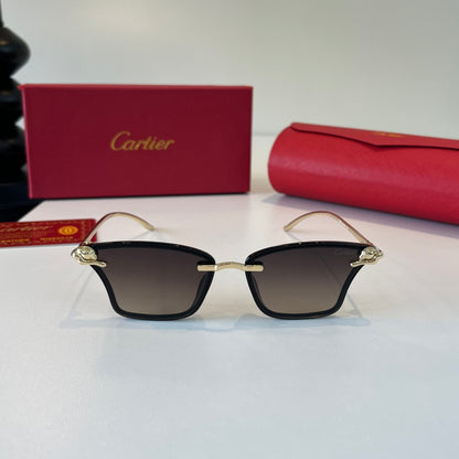 Cartier Lightweight Metal Rimless Silver Lens Sunglasses for Men & Wo - 372273 - detail image 2