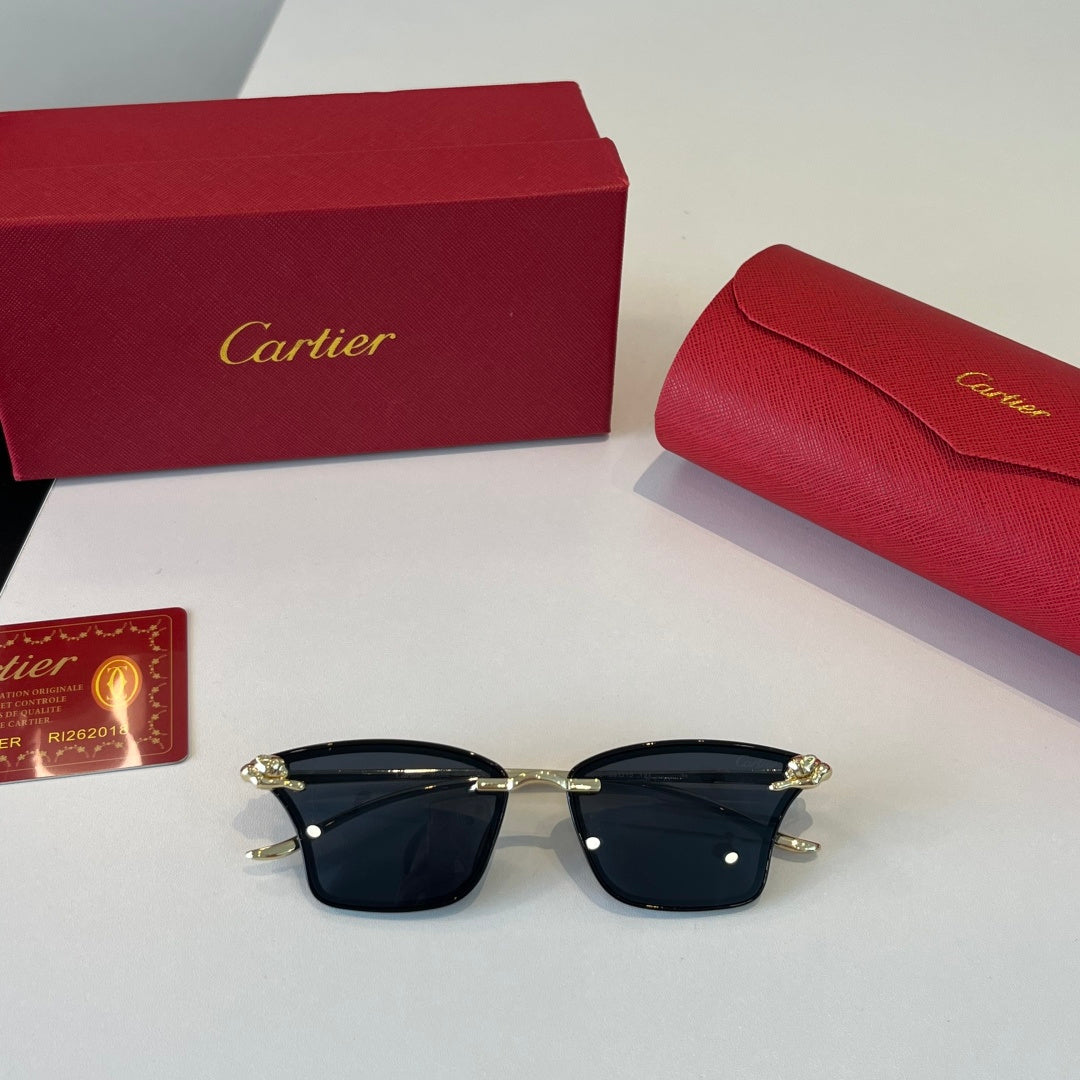 Cartier Lightweight Metal Rimless Silver Lens Sunglasses for Men & Wo - 432294 - detail image 5