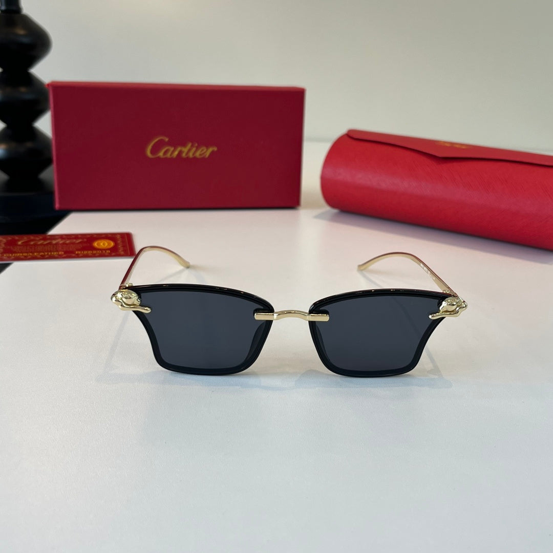 Cartier Lightweight Metal Rimless Silver Lens Sunglasses for Men & Wo - 415918 - detail image 2