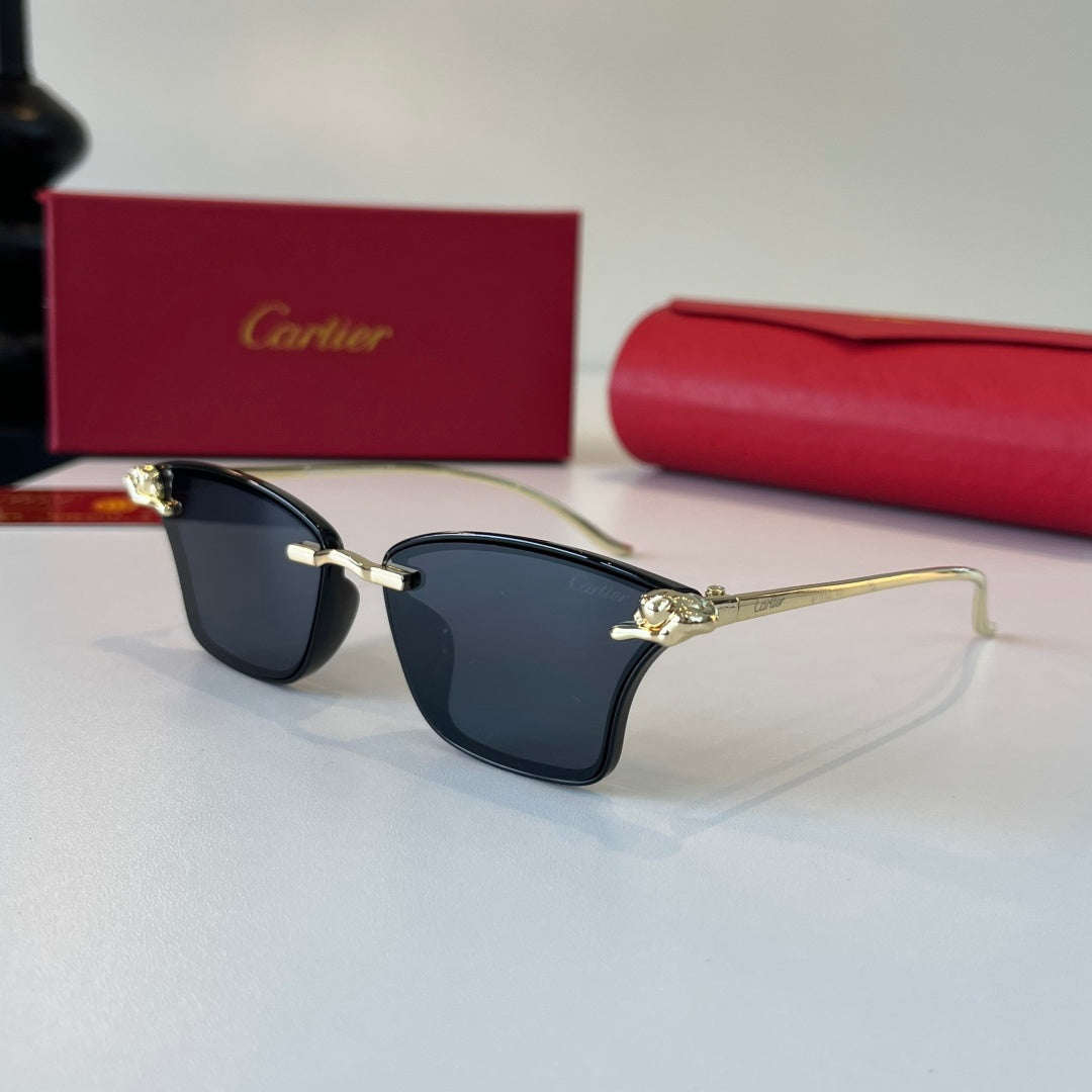 Cartier Lightweight Metal Rimless Silver Lens Sunglasses for Men & Wo - 372274 - detail image 3