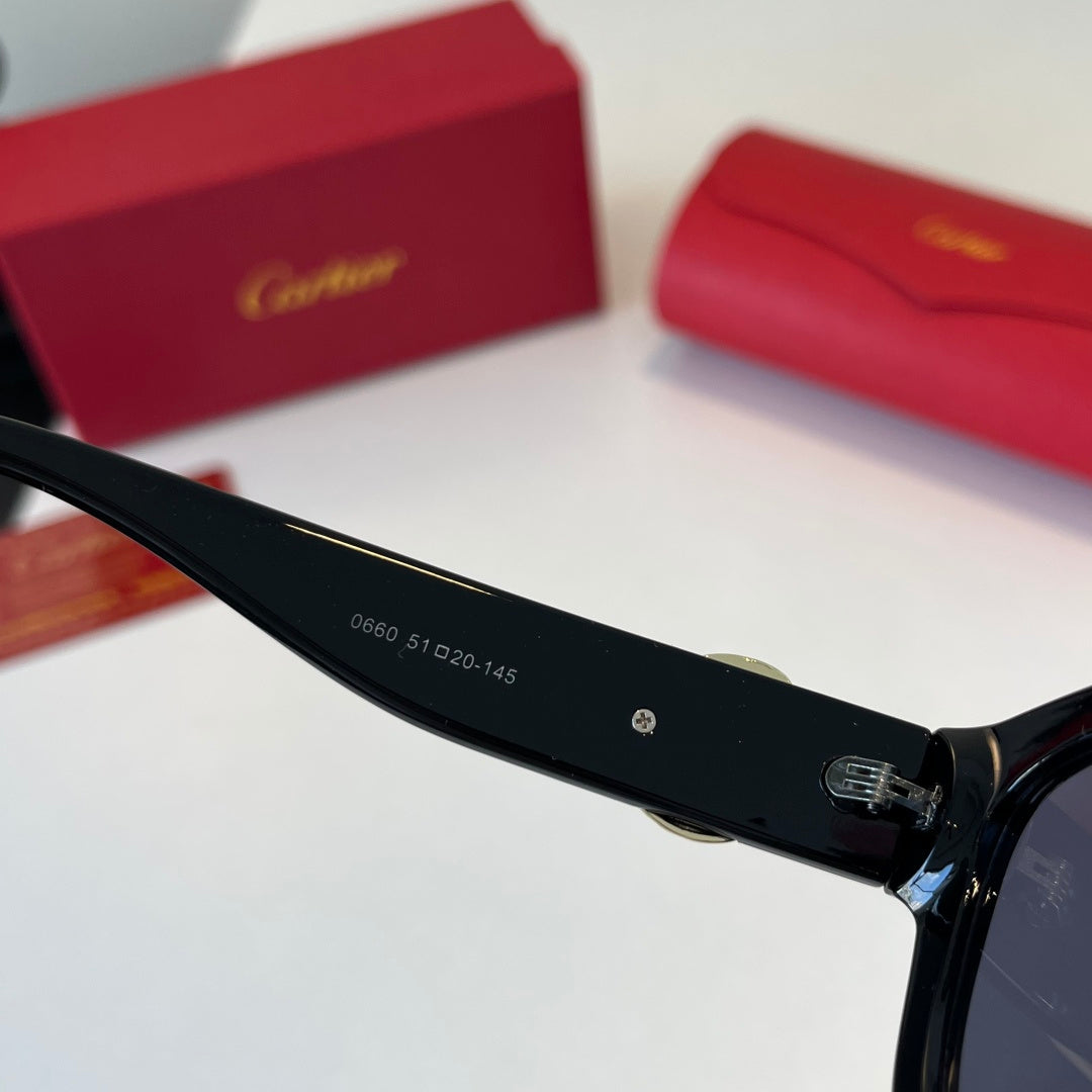 Cartier Fashion Black Lens Sunglasses for Men & Women - 465766 - detail image 9