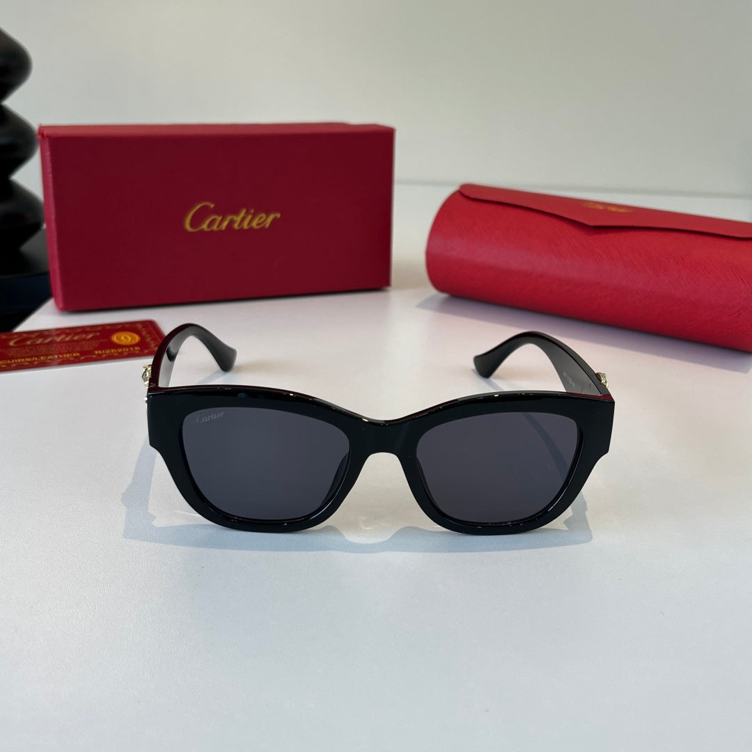 Cartier Fashion Black Lens Sunglasses for Men & Women - 382748 - detail image 2