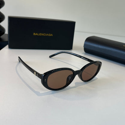 Balenciaga Rectangular Silver Lens Sunglasses for Men & Women - 382908