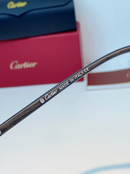 Cartier Lightweight Metal Rimless Gold Lens Sunglasses for Men & Wome - 358512 - detail image 9