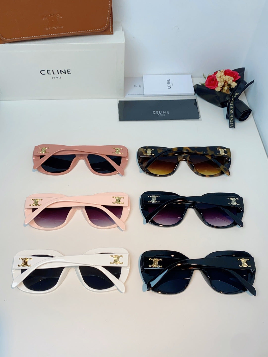 Celine Cat-Eye Purple Lens Sunglasses for Men & Women - detail image 12