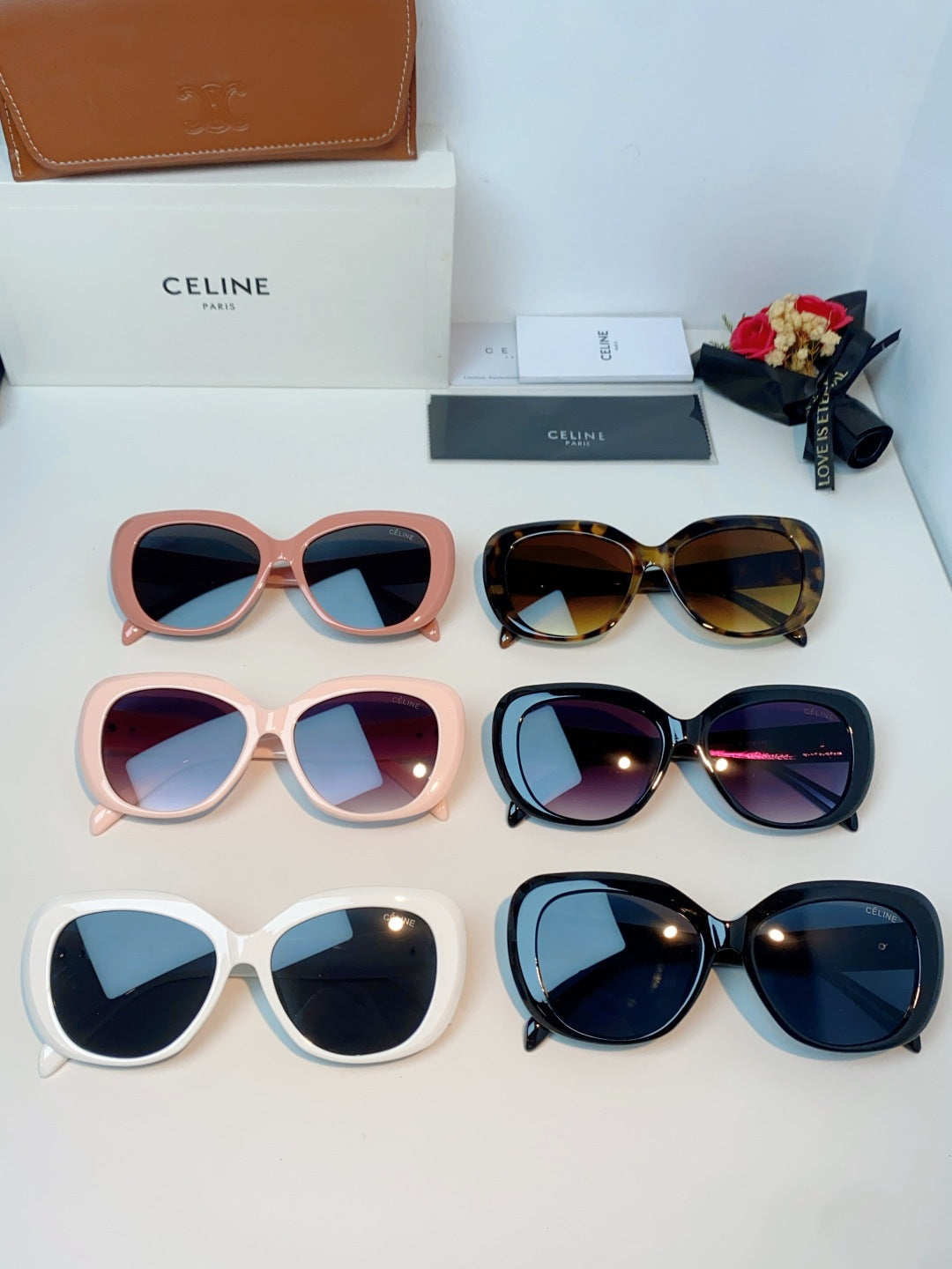 Celine Cat-Eye Brown Lens Sunglasses for Men & Women - 358330 - detail image 13