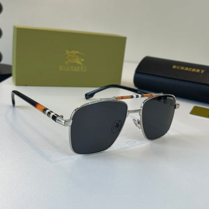 Burberry Fashion Silver Lens Sunglasses for Men & Women - 358605