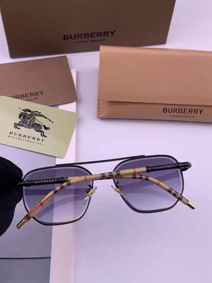 Burberry B938 Aviator Purple Lens Sunglasses for Men - 372314 - detail image 4