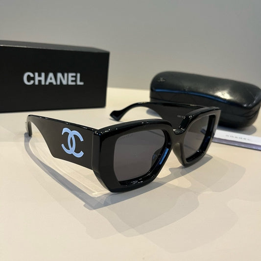 Chanel Fashion Black Lens Sunglasses for Men & Women - 493460