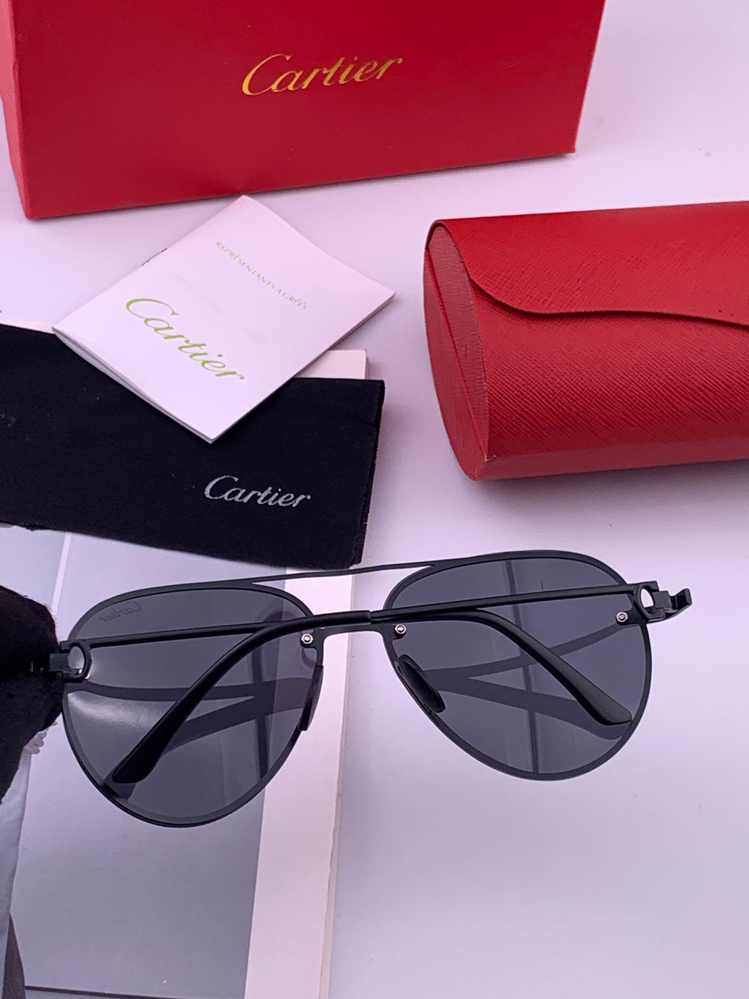 Cartier CK880663 Polarized Fashion Orange Lens Sunglasses for Men & W - 382750 - detail image 3