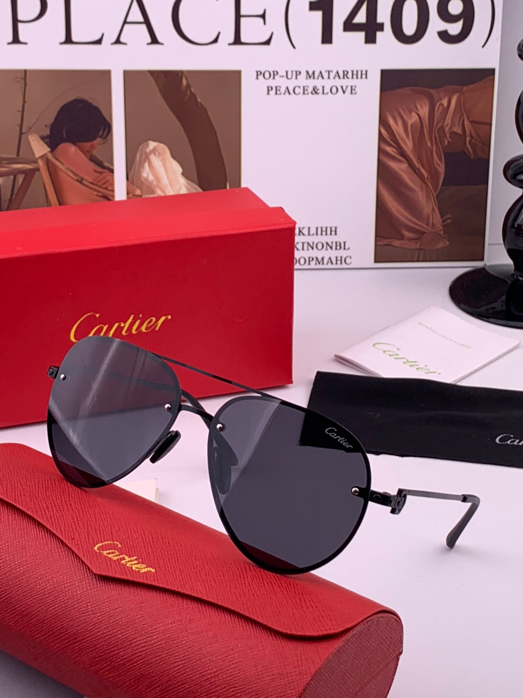 Cartier CK880663 Polarized Fashion Orange Lens Sunglasses for Men & W - 382750