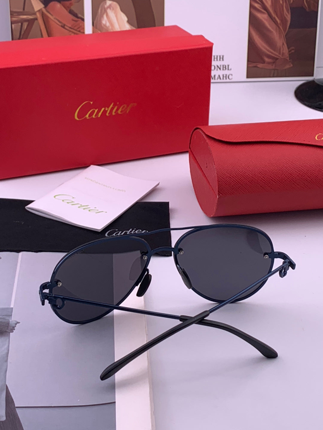 Cartier CK880663 Polarized Fashion Orange Lens Sunglasses for Men & W - 382752 - detail image 3