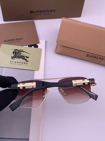 Burberry B201 Aviator Black Lens Sunglasses for Men - 399083 - detail image 5