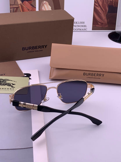 Burberry B201 Aviator Blue Lens Sunglasses for Men - 399084 - detail image 6