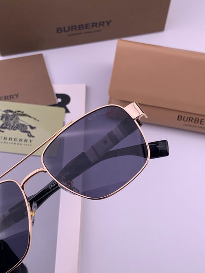Burberry B201 Aviator Blue Lens Sunglasses for Men - 399084 - detail image 4