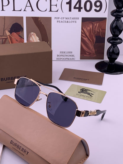 Burberry B201 Aviator Blue Lens Sunglasses for Men - 399084 - detail image 2