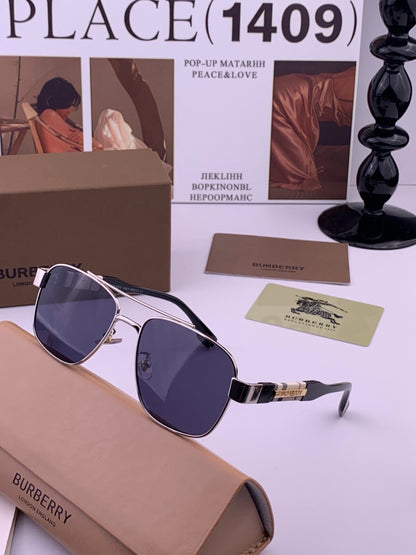 Burberry B201 Aviator Blue Lens Sunglasses for Men - 399085 - detail image 2