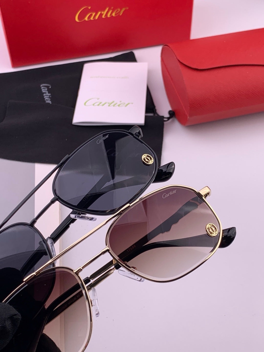 Cartier K61758 Fashion Pink Lens Sunglasses for Men & Women - 398996 - detail image 5