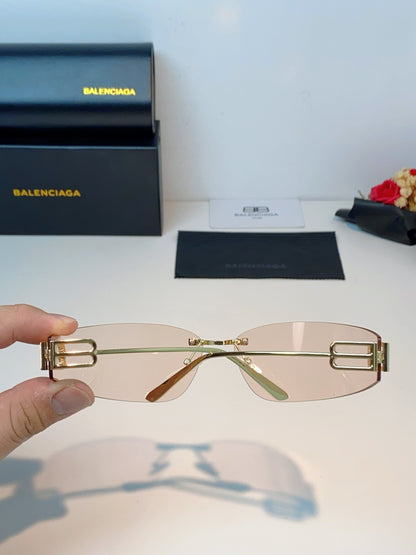 Balenciaga Lightweight Rimless Gold Lens Sunglasses for Men & Women - 399134 - detail image 5