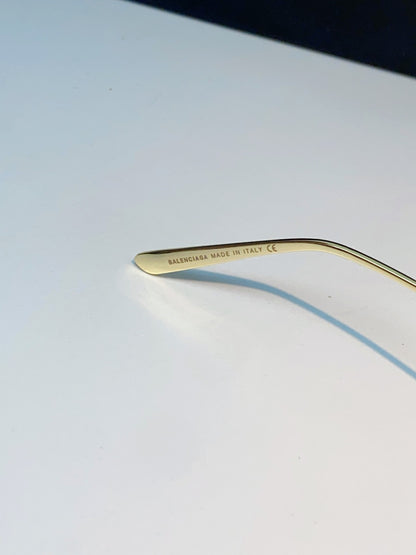 Balenciaga Lightweight Rimless Gold Lens Sunglasses for Men & Women - detail image 9