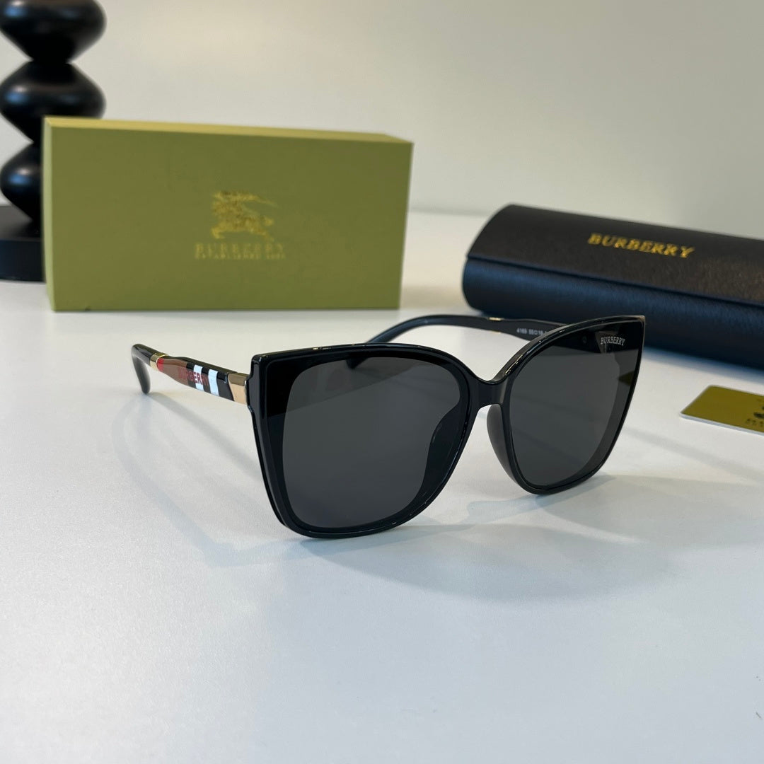 Burberry Folding Fashion Black Lens Sunglasses for Men & Women - 487428