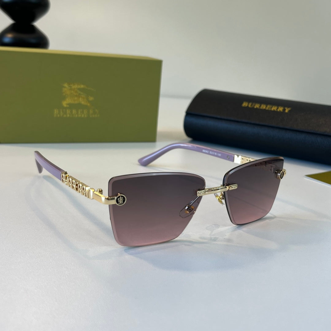 Burberry Fashion Silver Lens Sunglasses for Men & Women - 399079