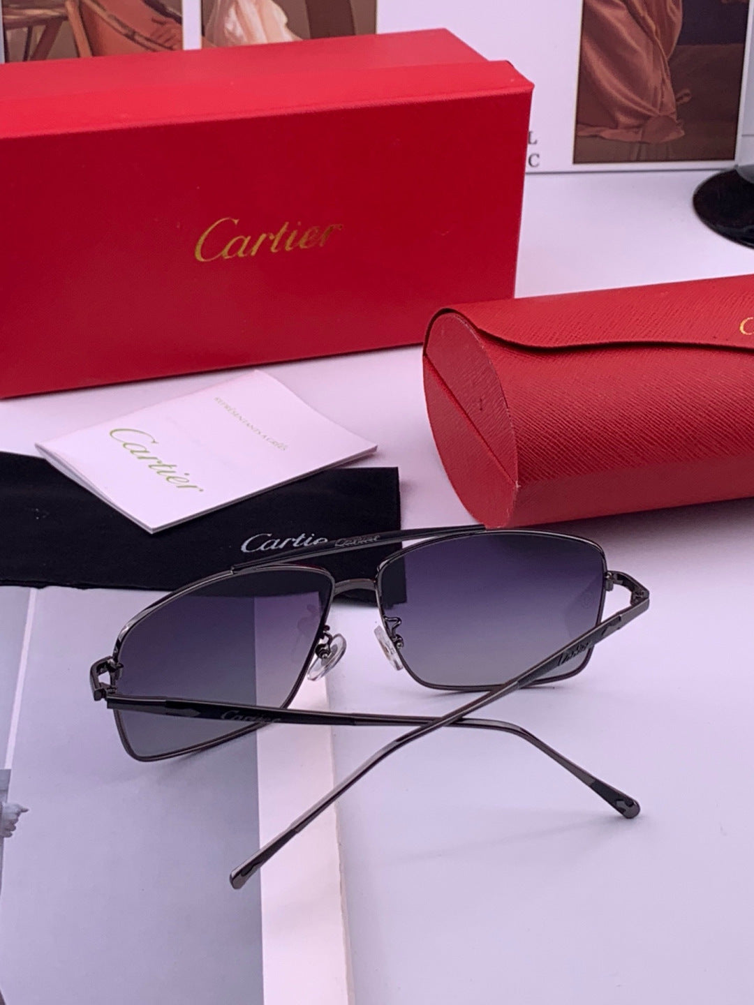 Cartier CK8100 Polarized Fashion Gold Lens Sunglasses for Men & Women - 416007 - detail image 7