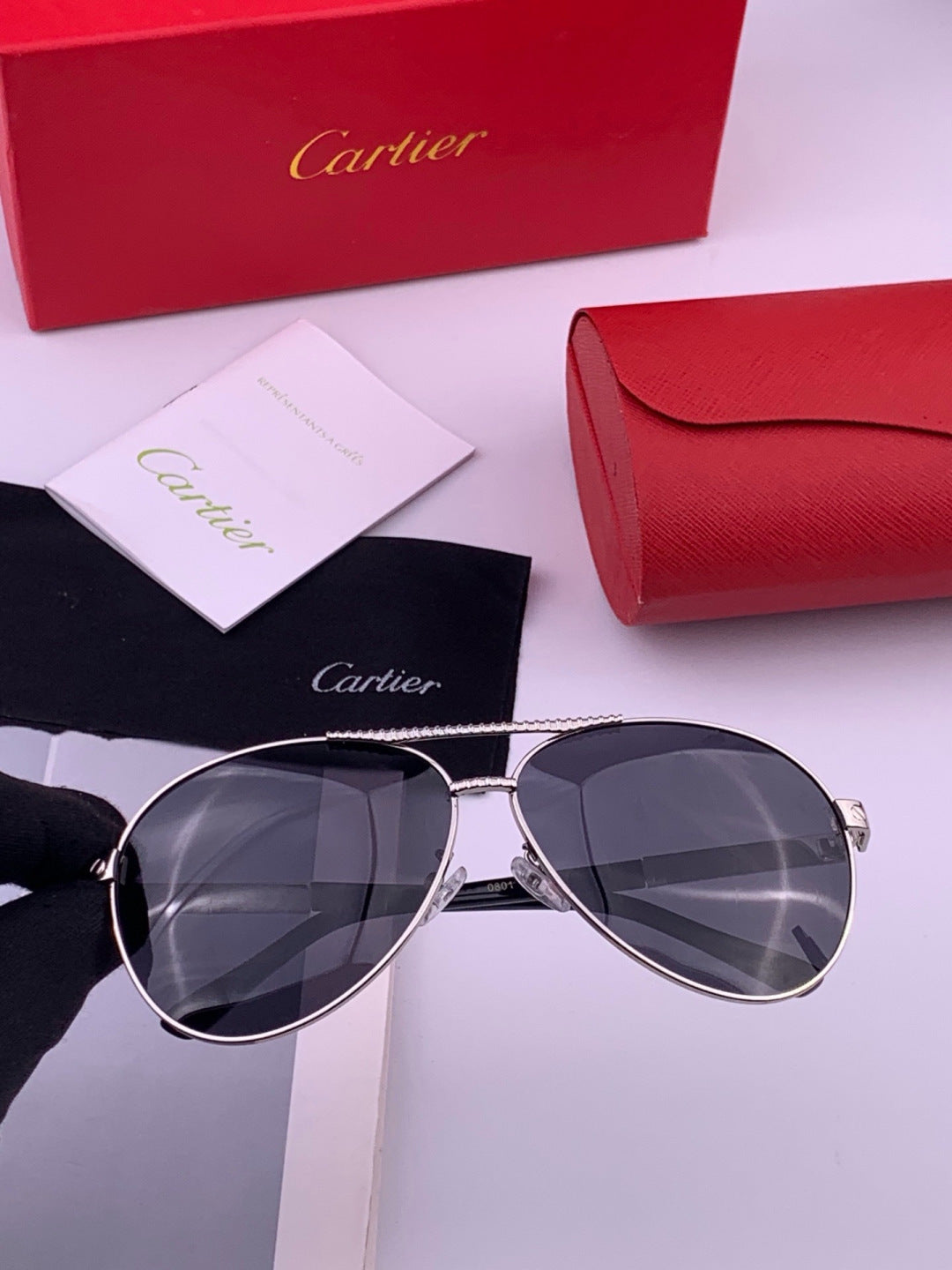 Cartier CK1080 Polarized Fashion Gold Lens Sunglasses for Men & Women - 416009