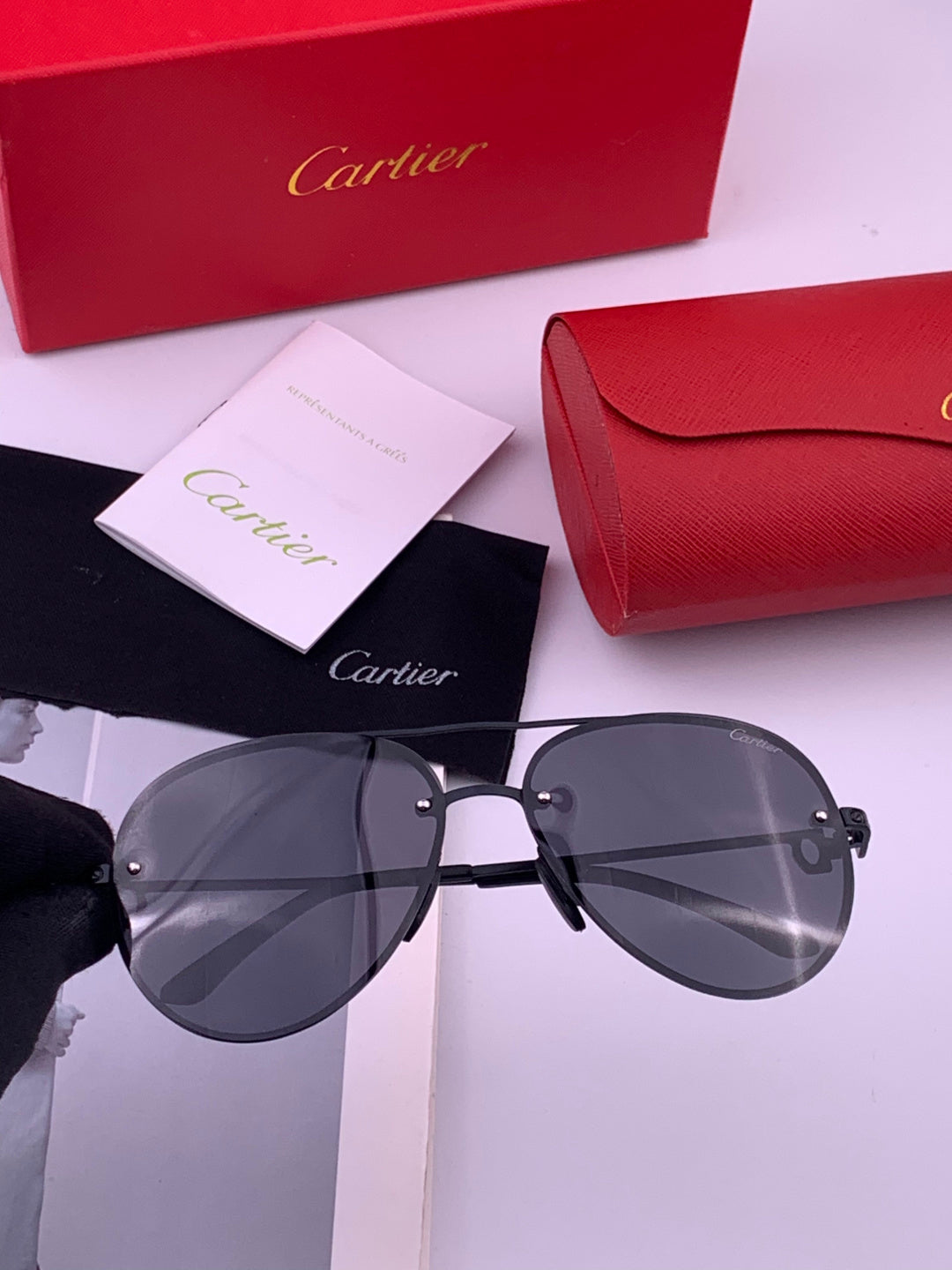 Cartier CK880663 Polarized Fashion Orange Lens Sunglasses for Men & W - 415910