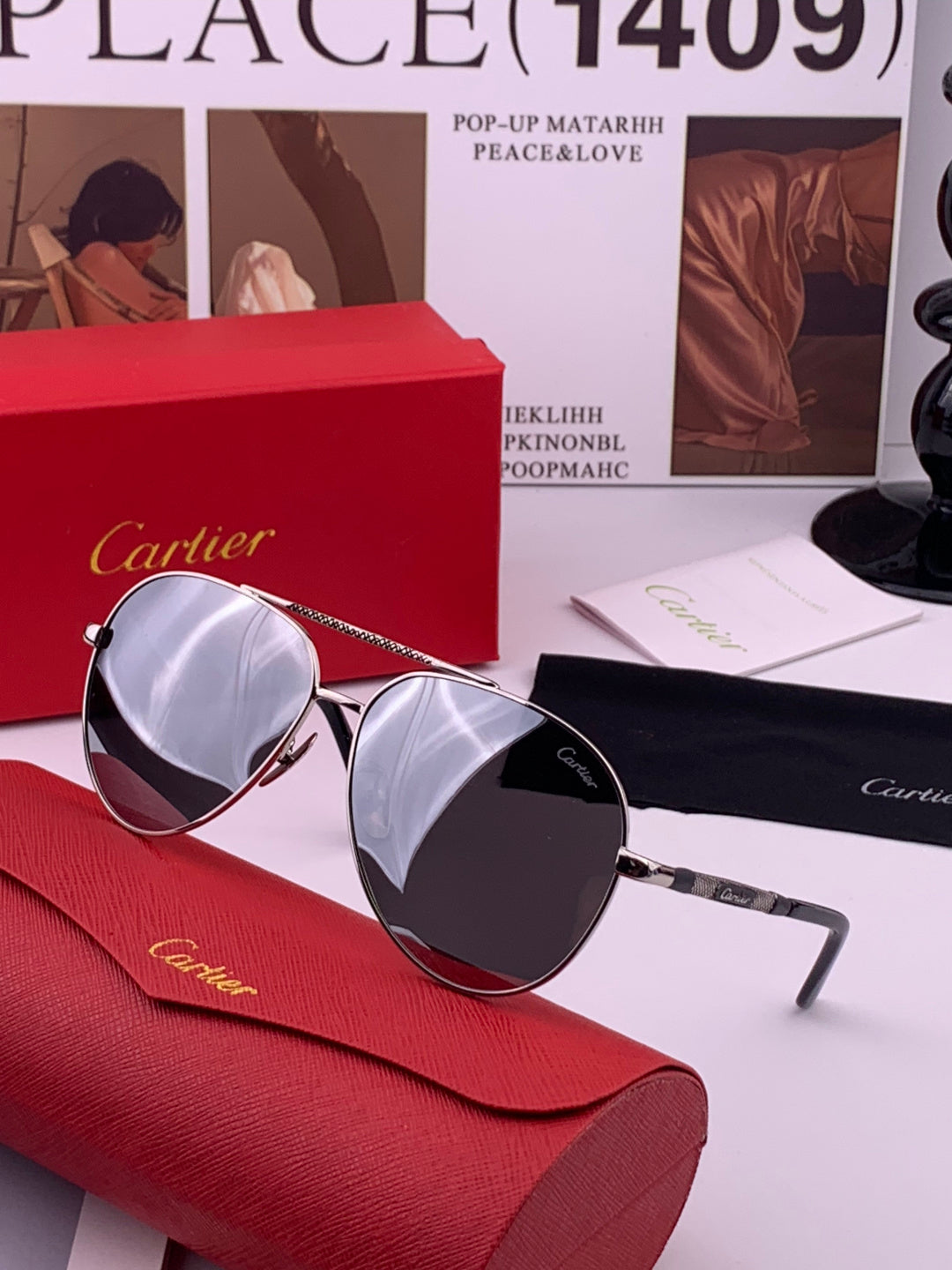 Cartier CK4080 Polarized Fashion Brown Lens Sunglasses for Men & Wome - 415915 - detail image 2