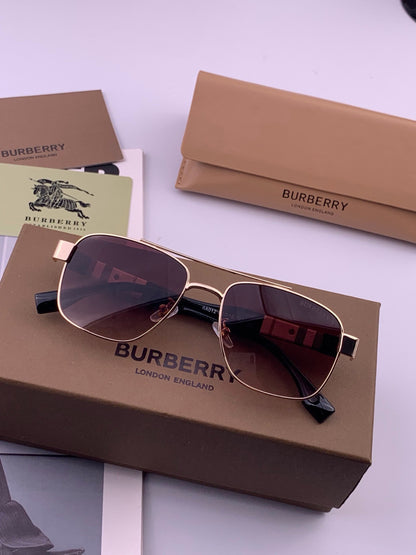 Burberry B201 Aviator Black Lens Sunglasses for Men - 432451 - detail image 7