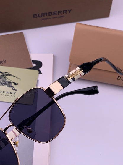 Burberry B201 Aviator Blue Lens Sunglasses for Men - 432452 - detail image 3