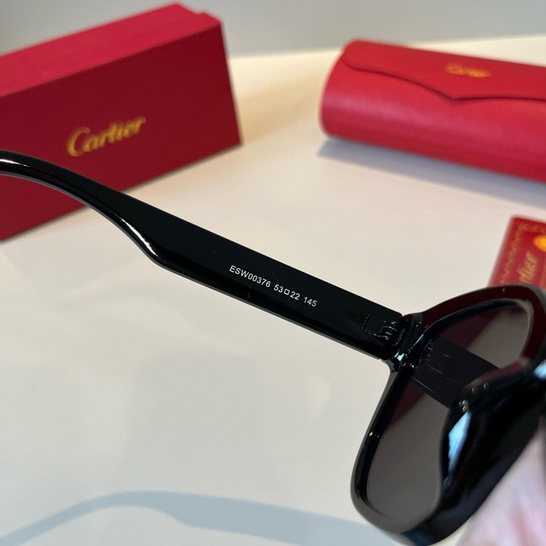 Cartier Lightweight Metal Rimless Black Lens Sunglasses for Men & Wom - 465763 - detail image 10