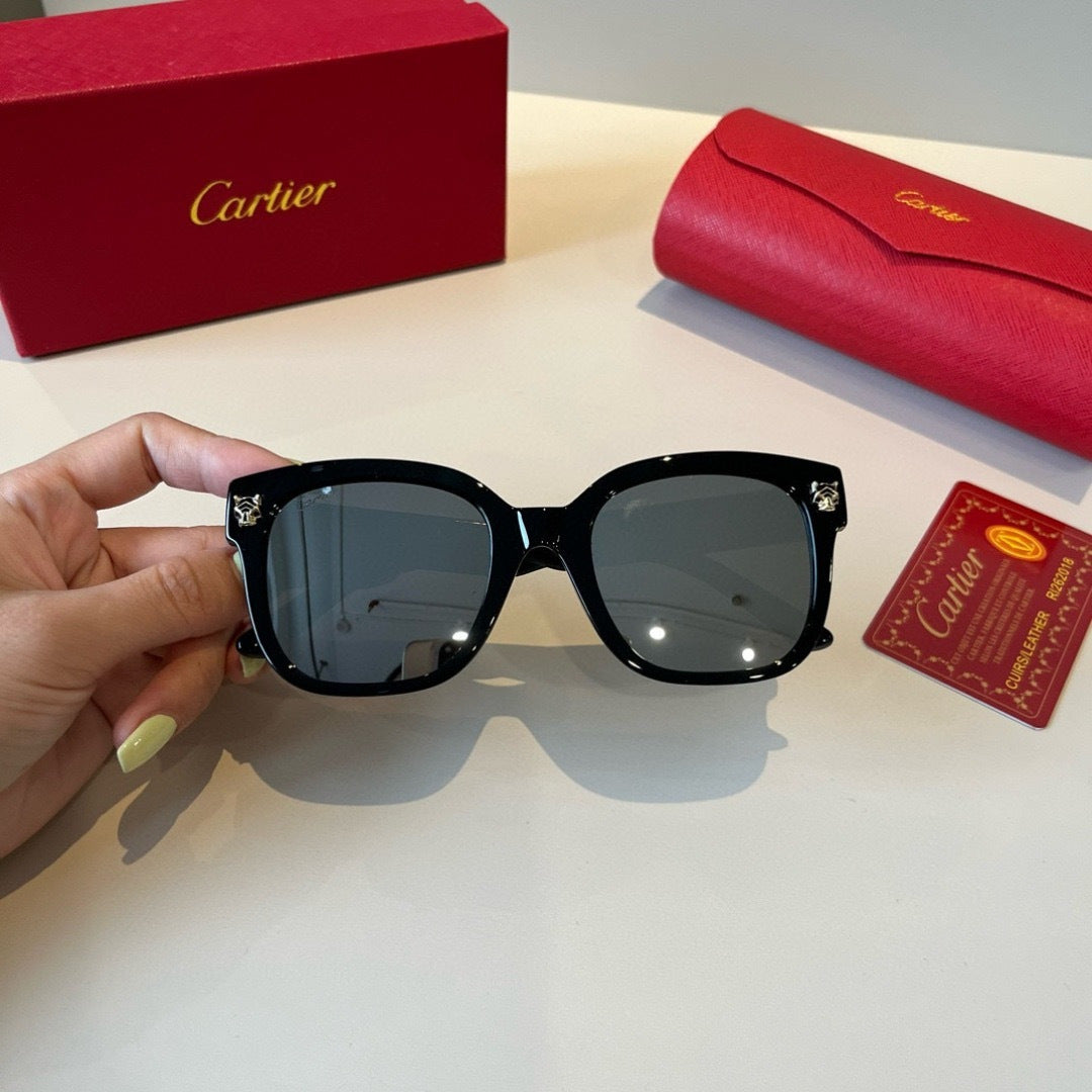 Cartier Lightweight Metal Rimless Black Lens Sunglasses for Men & Wom - 465763 - detail image 5