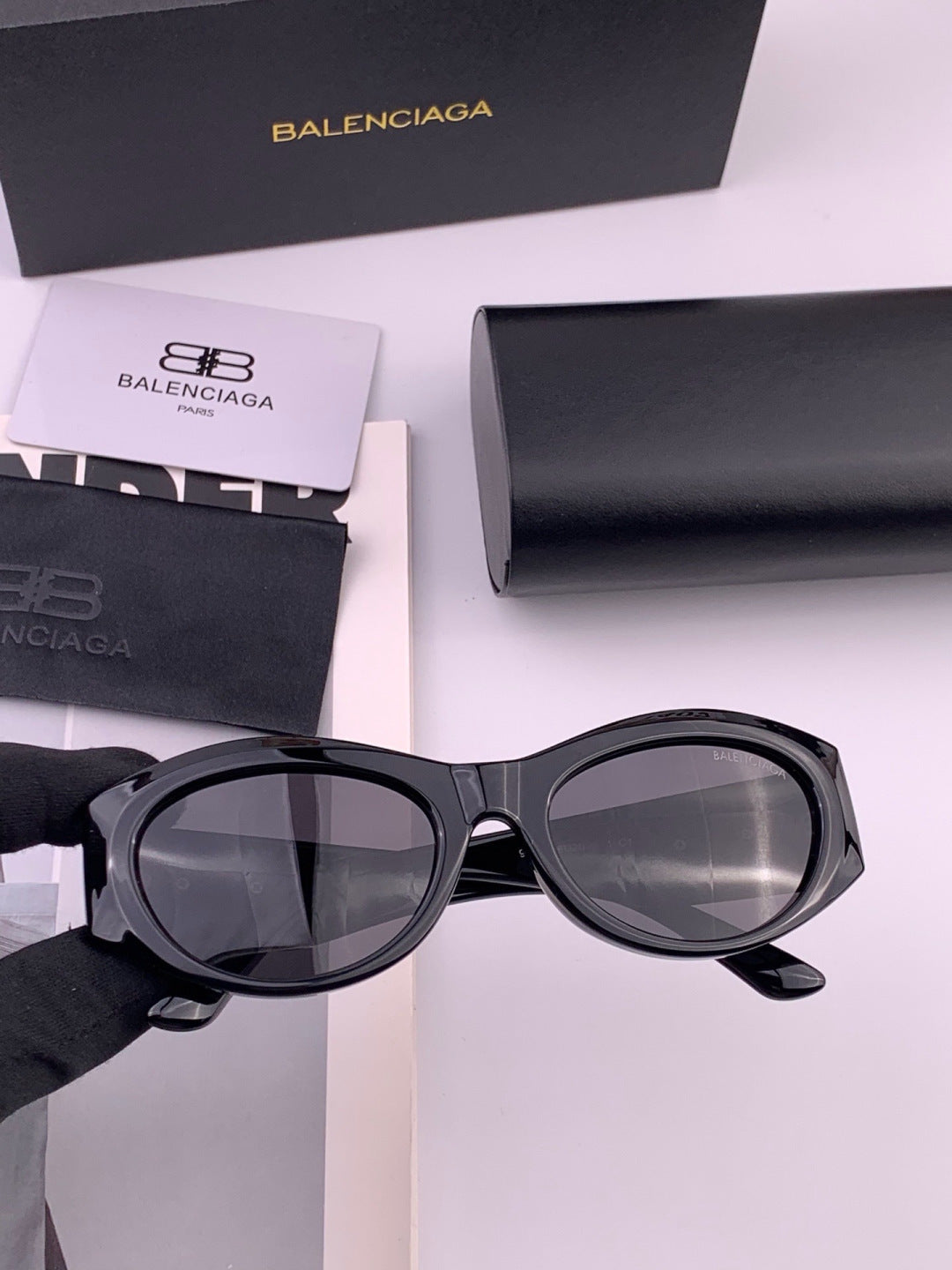 Balenciaga BL2992 Polarized Metal Fashion Black Lens Sunglasses - 432552